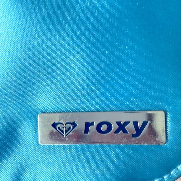 Roxy two toned satin bag, baby blue, navy blue inside - Picture 3 of 7